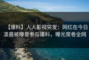 【爆料】人人影视突发：网红在今日凌晨被曝曾参与爆料，曝光席卷全网