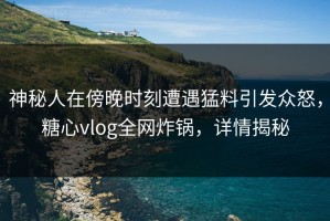 神秘人在傍晚时刻遭遇猛料引发众怒，糖心vlog全网炸锅，详情揭秘